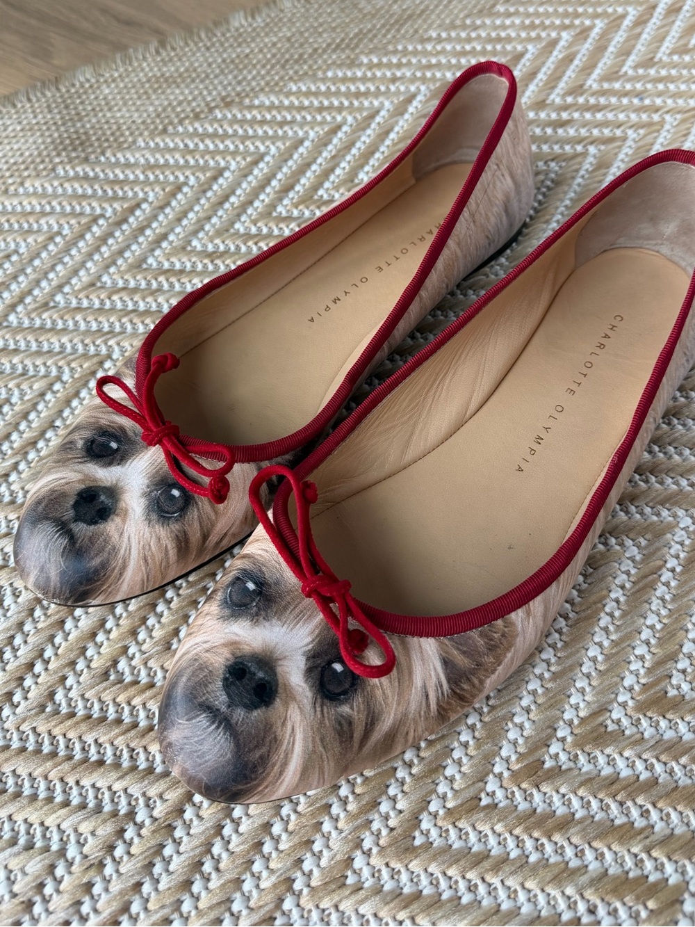 Charlotte Olympia Yorkie Ballet Flats